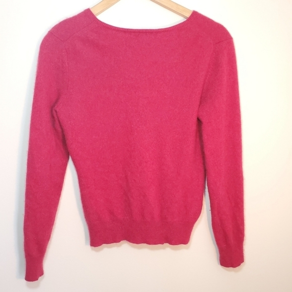 Apt 9.100% Cashmere  Red Long Sleeves Top/Size L.    3/$40 - Picture 2 of 5
